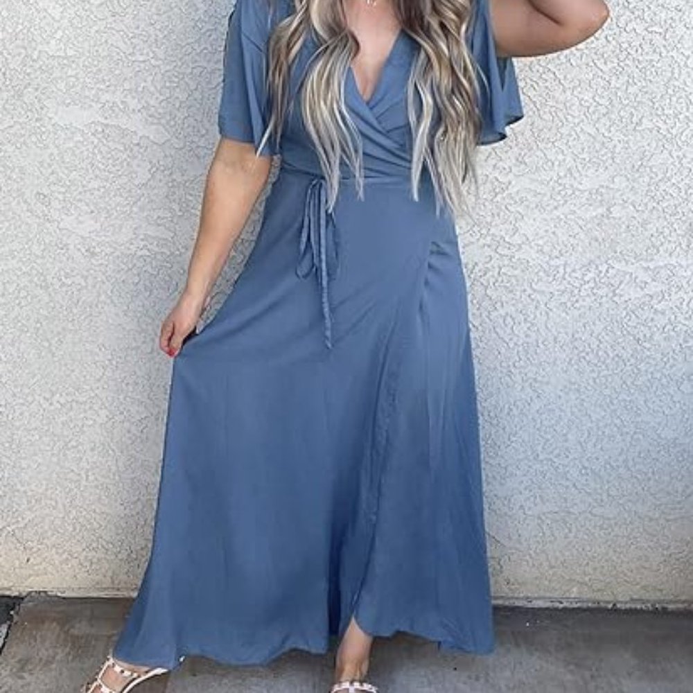 NWT XXL Deep Self long wrap dress